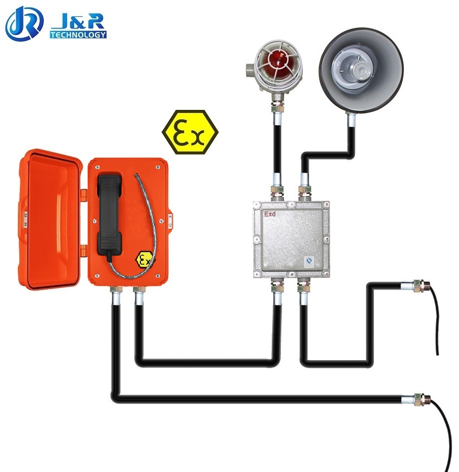 Взрывозащищённый телефон J&R JREX101-CB-HB-SIP